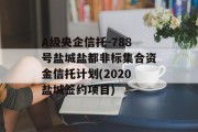 A级央企信托-788号盐城盐都非标集合资金信托计划(2020盐城签约项目)