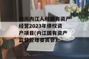 四川内江人和国有资产经营2023年债权资产项目(内江国有资产监督管理委员会)