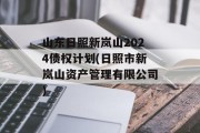 山东日照新岚山2024债权计划(日照市新岚山资产管理有限公司)