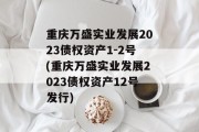 重庆万盛实业发展2023债权资产1-2号(重庆万盛实业发展2023债权资产12号发行)