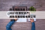 四川简阳发展（控股）2023年债权资产(简阳发展控股有限公司 评级)