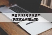 陕西天汉1号债权资产(天汉实业有限公司)