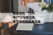 央企信托-**175号/**176号江苏阜宁项目的简单介绍