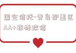 国企信托—江苏淮安市级非标政信(江苏省国际信托有限责任公司是国企吗)