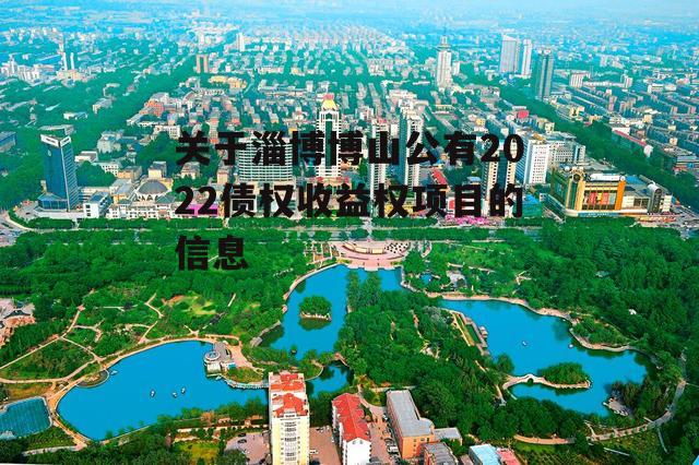 关于淄博博山公有2022债权收益权项目的信息