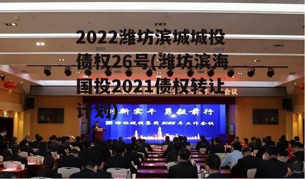 2022潍坊滨城城投债权26号(潍坊滨海国投2021债权转让计划)