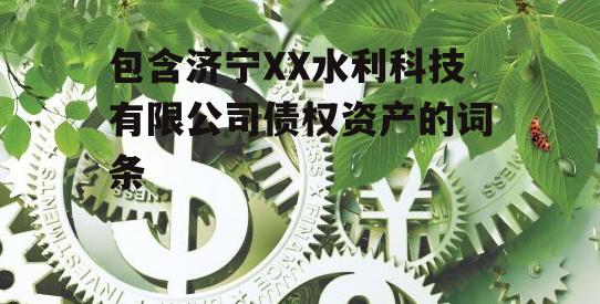 包含济宁XX水利科技有限公司债权资产的词条