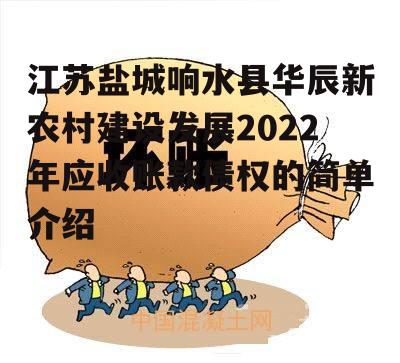 江苏盐城响水县华辰新农村建设发展2022年应收账款债权的简单介绍