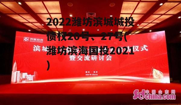 2022潍坊滨城城投债权20号、27号(潍坊滨海国投2021)