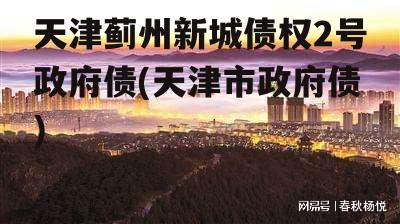 天津蓟州新城债权2号政府债(天津市政府债)