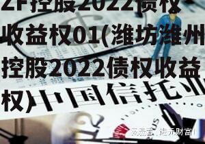 ZF控股2022债权收益权01(潍坊潍州控股2022债权收益权)