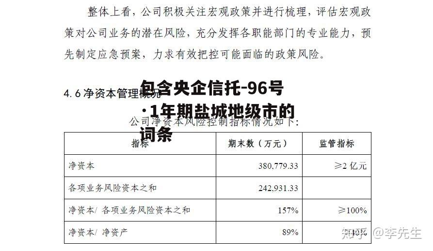 包含央企信托-96号·1年期盐城地级市的词条