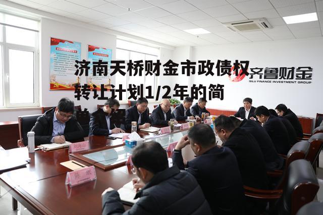 济南天桥财金市政债权转让计划1/2年的简单介绍