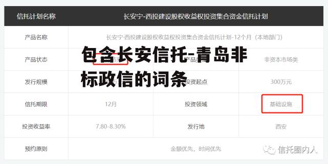 包含长安信托-青岛非标政信的词条