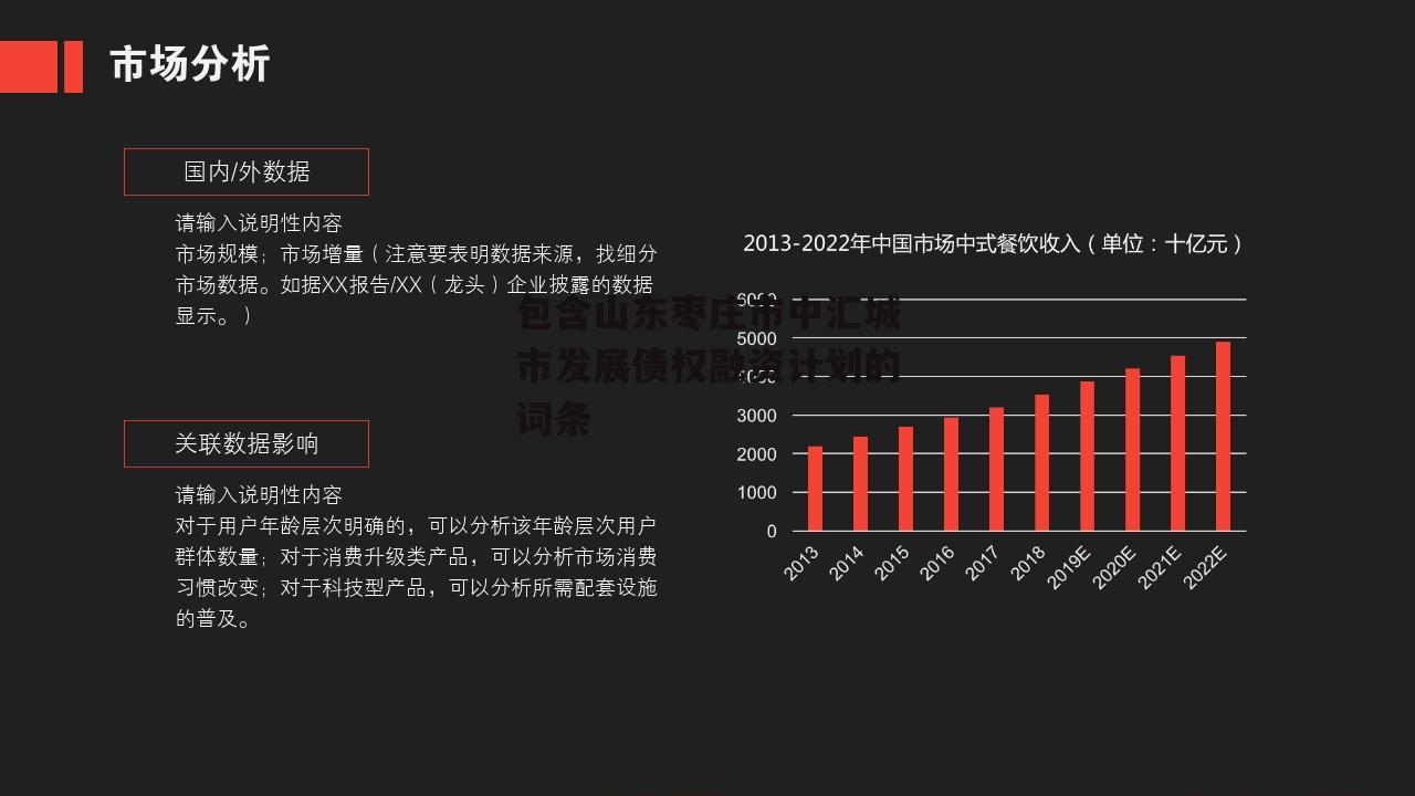 包含山东枣庄市中汇城市发展债权融资计划的词条