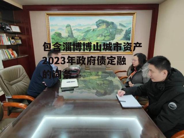 包含淄博博山城市资产2023年政府债定融的词条