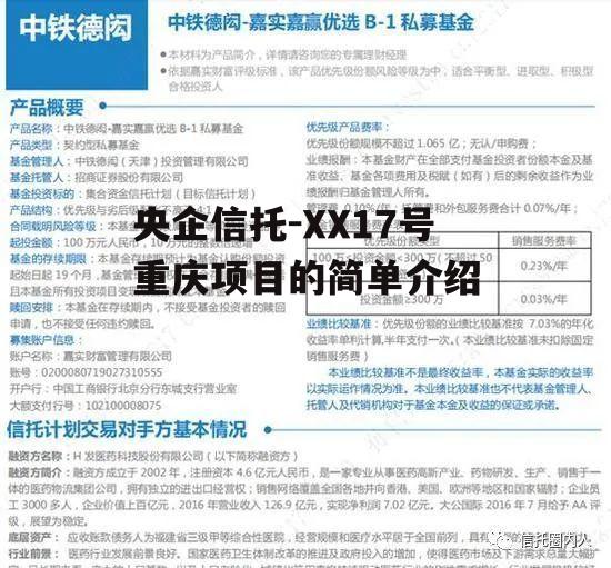 央企信托-XX17号重庆项目的简单介绍