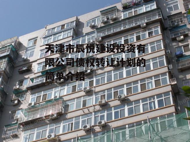 天津市辰悦建设投资有限公司债权转让计划的简单介绍