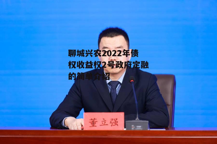 聊城兴农2022年债权收益权2号政府定融的简单介绍