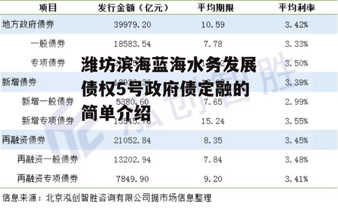 潍坊滨海蓝海水务发展债权5号政府债定融的简单介绍