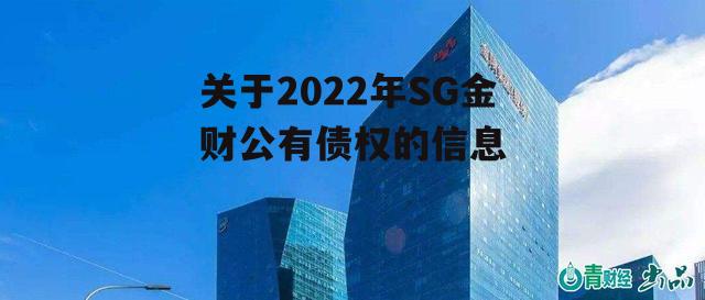 关于2022年SG金财公有债权的信息