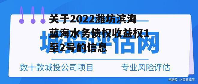 关于2022潍坊滨海蓝海水务债权收益权1至2号的信息