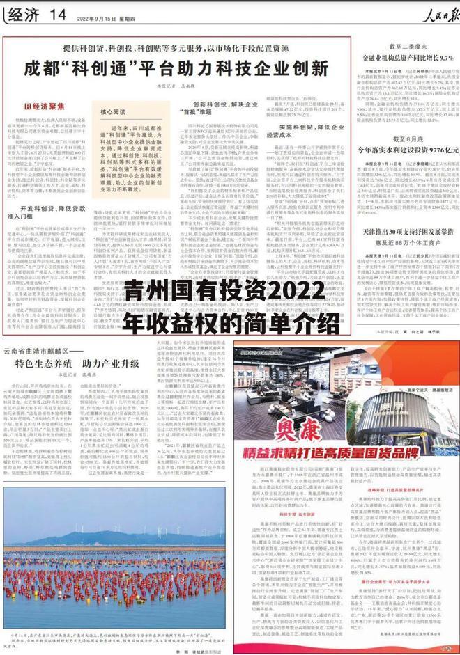 青州国有投资2022年收益权的简单介绍