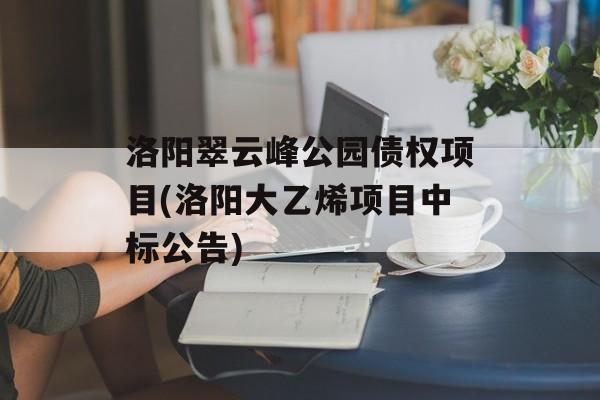 洛阳翠云峰公园债权项目(洛阳大乙烯项目中标公告)