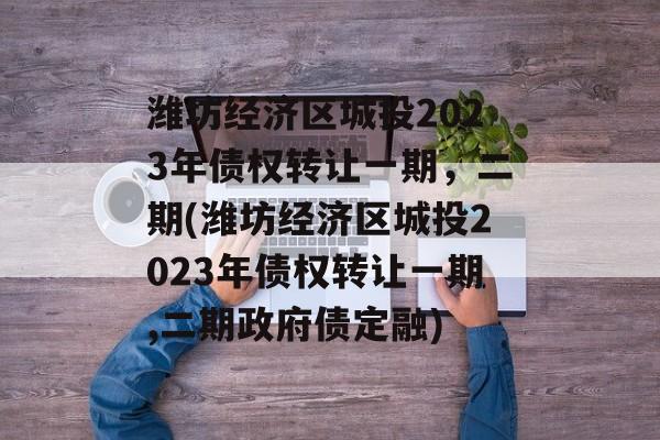 潍坊经济区城投2023年债权转让一期，二期(潍坊经济区城投2023年债权转让一期,二期政府债定融)