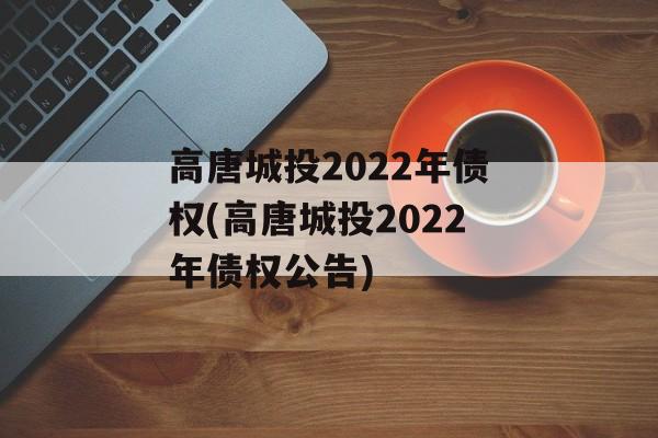 高唐城投2022年债权(高唐城投2022年债权公告)