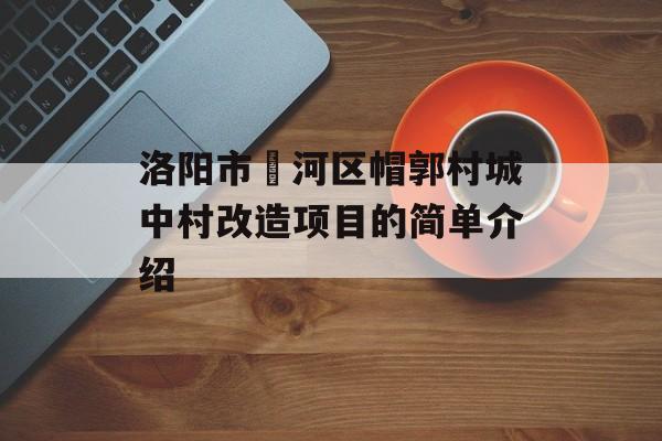 洛阳市瀍河区帽郭村城中村改造项目的简单介绍