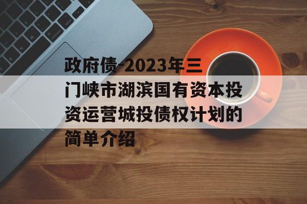 政府债-2023年三门峡市湖滨国有资本投资运营城投债权计划的简单介绍