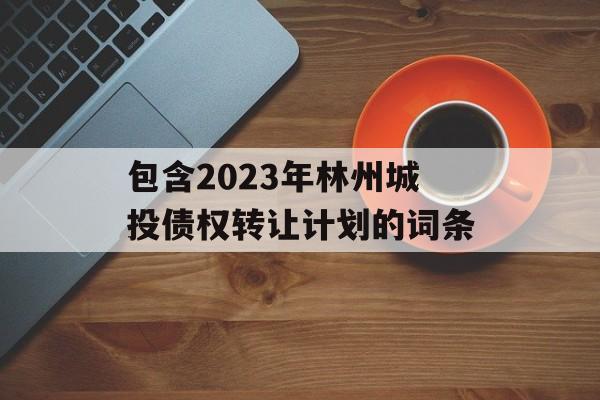 包含2023年林州城投债权转让计划的词条