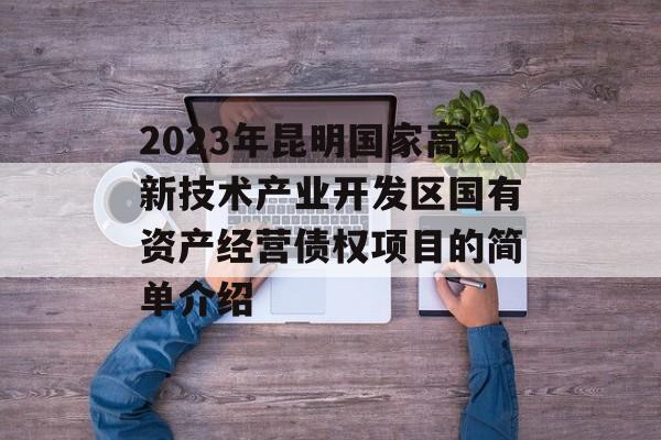 2023年昆明国家高新技术产业开发区国有资产经营债权项目的简单介绍