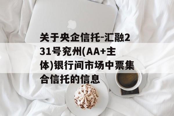 关于央企信托-汇融231号兖州(AA+主体)银行间市场中票集合信托的信息