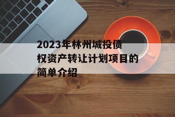 2023年林州城投债权资产转让计划项目的简单介绍