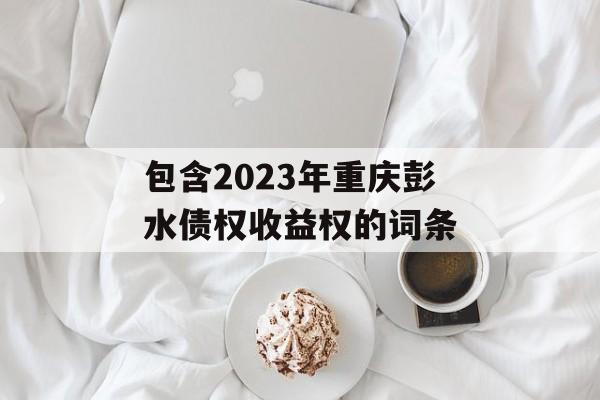 包含2023年重庆彭水债权收益权的词条