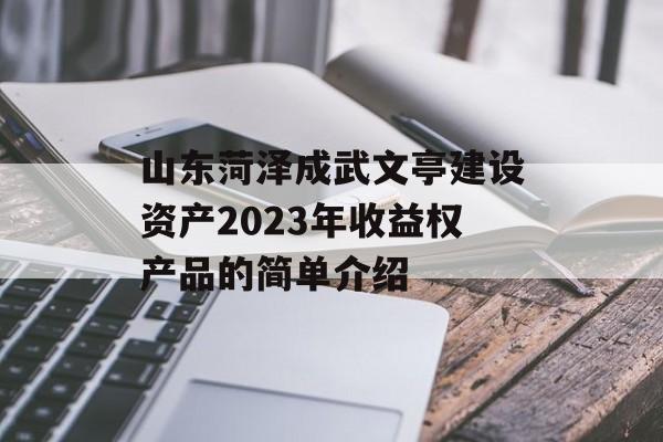 山东菏泽成武文亭建设资产2023年收益权产品的简单介绍