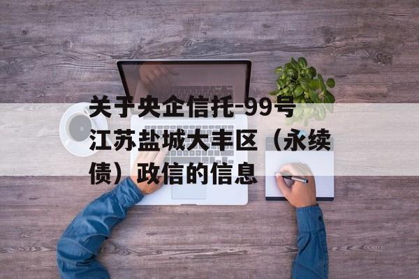 关于央企信托-99号江苏盐城大丰区（永续债）政信的信息