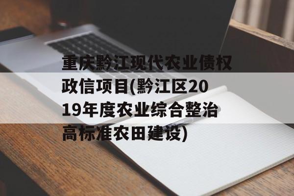 重庆黔江现代农业债权政信项目(黔江区2019年度农业综合整治高标准农田建设)