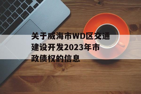 关于威海市WD区交通建设开发2023年市政债权的信息