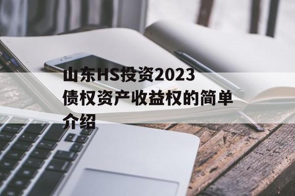 山东HS投资2023债权资产收益权的简单介绍