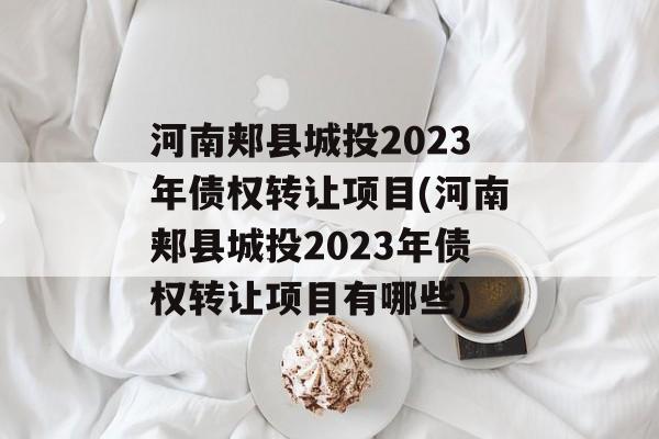 河南郏县城投2023年债权转让项目(河南郏县城投2023年债权转让项目有哪些)
