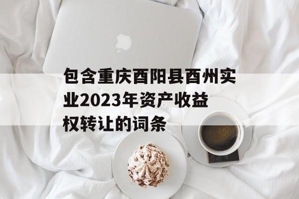 包含重庆酉阳县酉州实业2023年资产收益权转让的词条