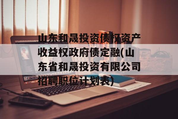 山东和晟投资债权资产收益权政府债定融(山东省和晟投资有限公司招聘职位计划表)