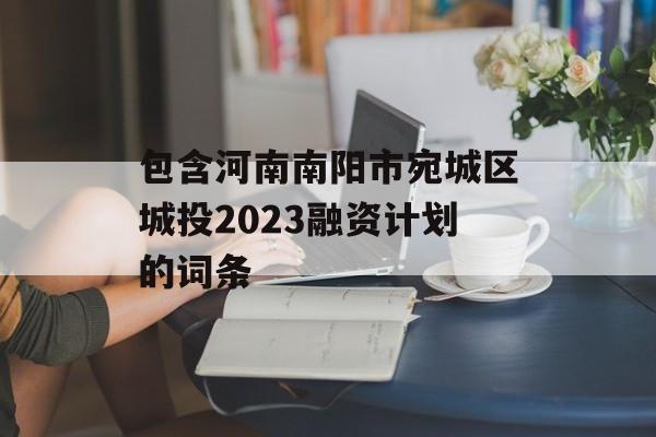 包含河南南阳市宛城区城投2023融资计划的词条