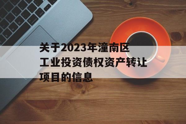 关于2023年潼南区工业投资债权资产转让项目的信息