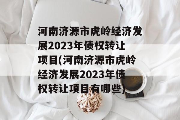 河南济源市虎岭经济发展2023年债权转让项目(河南济源市虎岭经济发展2023年债权转让项目有哪些)