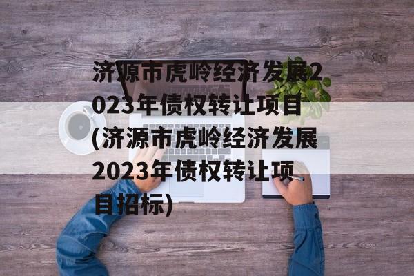 济源市虎岭经济发展2023年债权转让项目(济源市虎岭经济发展2023年债权转让项目招标)