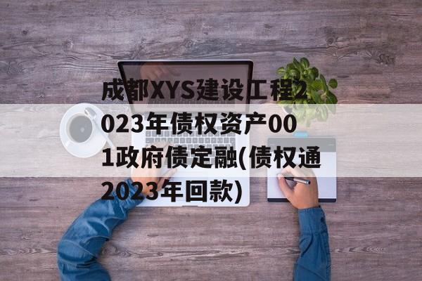 成都XYS建设工程2023年债权资产001政府债定融(债权通2023年回款)